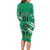 Nigeria Football Long Sleeve Bodycon Dress Go Super Eagles - Wonder Print Shop