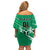 Nigeria Football Off Shoulder Short Dress Go Super Eagles - Wonder Print Shop