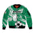 Nigeria Football Sleeve Zip Bomber Jacket Go Super Eagles - Wonder Print Shop