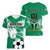 Nigeria Football Women V Neck T Shirt Go Super Eagles - Wonder Print Shop