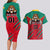 Cameroon Football Couples Matching Long Sleeve Bodycon Dress and Hawaiian Shirt Go Les Lions Indomptables - Wonder Print Shop