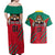 Cameroon Football Couples Matching Off Shoulder Maxi Dress and Hawaiian Shirt Go Les Lions Indomptables - Wonder Print Shop