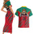 Cameroon Football Couples Matching Short Sleeve Bodycon Dress and Hawaiian Shirt Go Les Lions Indomptables - Wonder Print Shop