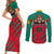 Cameroon Football Couples Matching Short Sleeve Bodycon Dress and Long Sleeve Button Shirt Go Les Lions Indomptables - Wonder Print Shop