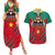 Cameroon Football Couples Matching Summer Maxi Dress and Hawaiian Shirt Go Les Lions Indomptables - Wonder Print Shop