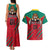 Cameroon Football Couples Matching Tank Maxi Dress and Hawaiian Shirt Go Les Lions Indomptables - Wonder Print Shop