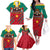 Cameroon Football Family Matching Off Shoulder Long Sleeve Dress and Hawaiian Shirt Go Les Lions Indomptables - Wonder Print Shop