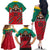 Cameroon Football Family Matching Off Shoulder Long Sleeve Dress and Hawaiian Shirt Go Les Lions Indomptables - Wonder Print Shop