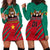 Cameroon Football Hoodie Dress Go Les Lions Indomptables - Wonder Print Shop