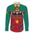 Cameroon Football Long Sleeve Button Shirt Go Les Lions Indomptables - Wonder Print Shop