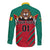 Cameroon Football Long Sleeve Button Shirt Go Les Lions Indomptables - Wonder Print Shop