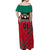 Cameroon Football Off Shoulder Maxi Dress Go Les Lions Indomptables - Wonder Print Shop