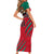 Cameroon Football Short Sleeve Bodycon Dress Go Les Lions Indomptables - Wonder Print Shop