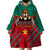 Cameroon Football Wearable Blanket Hoodie Go Les Lions Indomptables - Wonder Print Shop