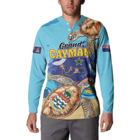 Grand Cayman Map Sea Turtle Button Sweatshirt Ocean Vibes