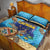 Grand Cayman Map Sea Turtle Quilt Bed Set Ocean Vibes