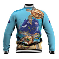 Cayman Brac Map Sea Turtle Baseball Jacket Ocean Vibes