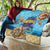 Little Cayman Map Sea Turtle Quilt Ocean Vibes