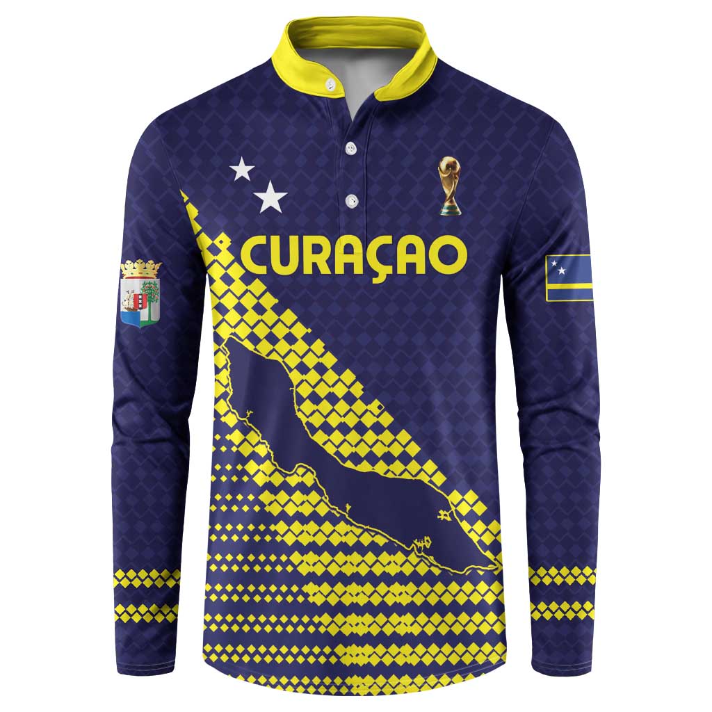 Custom Football 2026 Curacao Button Sweatshirt Small island BIG dreams