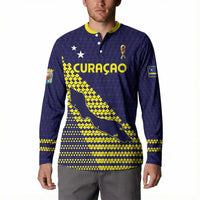 Custom Football 2026 Curacao Button Sweatshirt Small island BIG dreams