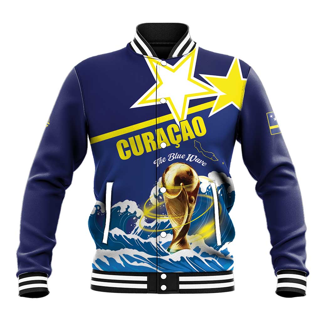 Custom Football 2026 Curacao Baseball Jacket The Blue Wave Come On