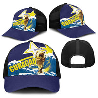 Football 2026 Curacao Baseball Net Cap The Blue Wave Come On