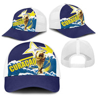 Football 2026 Curacao Baseball Net Cap The Blue Wave Come On