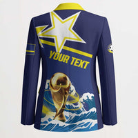 Custom Football 2026 Curacao Blazer The Blue Wave Come On