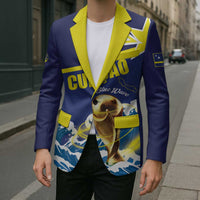 Custom Football 2026 Curacao Blazer The Blue Wave Come On