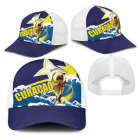 Football 2026 Curacao Mesh Trucker Cap The Blue Wave Come On