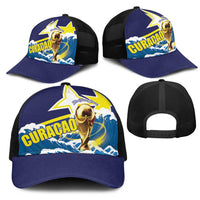 Football 2026 Curacao Mesh Trucker Cap The Blue Wave Come On