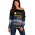 Personalized Total Solar Eclipse 2024 Off Shoulder Sweater My 2nd Diamond Ring - Wonder Print Shop