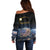 Personalized Total Solar Eclipse 2024 Off Shoulder Sweater My 2nd Diamond Ring - Wonder Print Shop