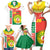 Madagascar Independence Day Family Matching Short Sleeve Bodycon Dress and Hawaiian Shirt Madagasikara June 26 - Wonder Print Shop