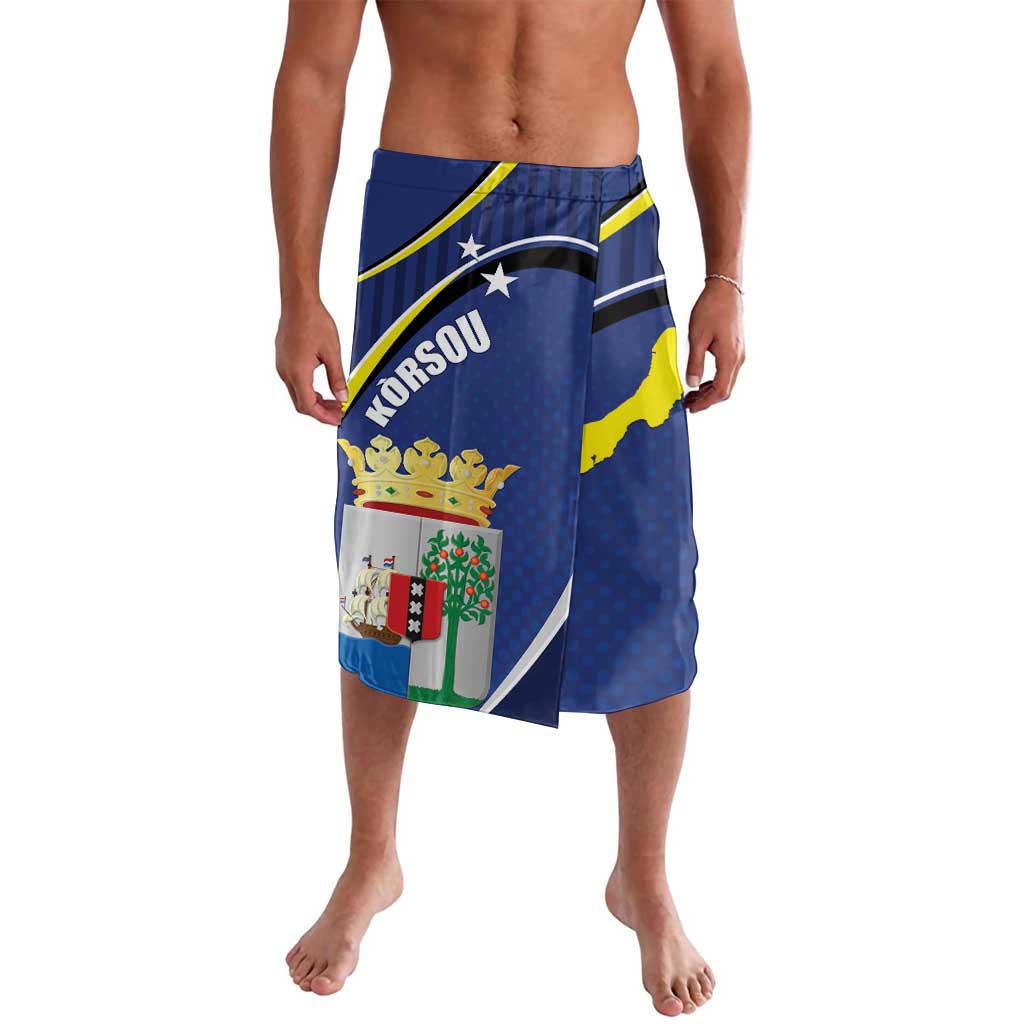 Curacao Flag Day Lavalava Korsou Map Simple Style
