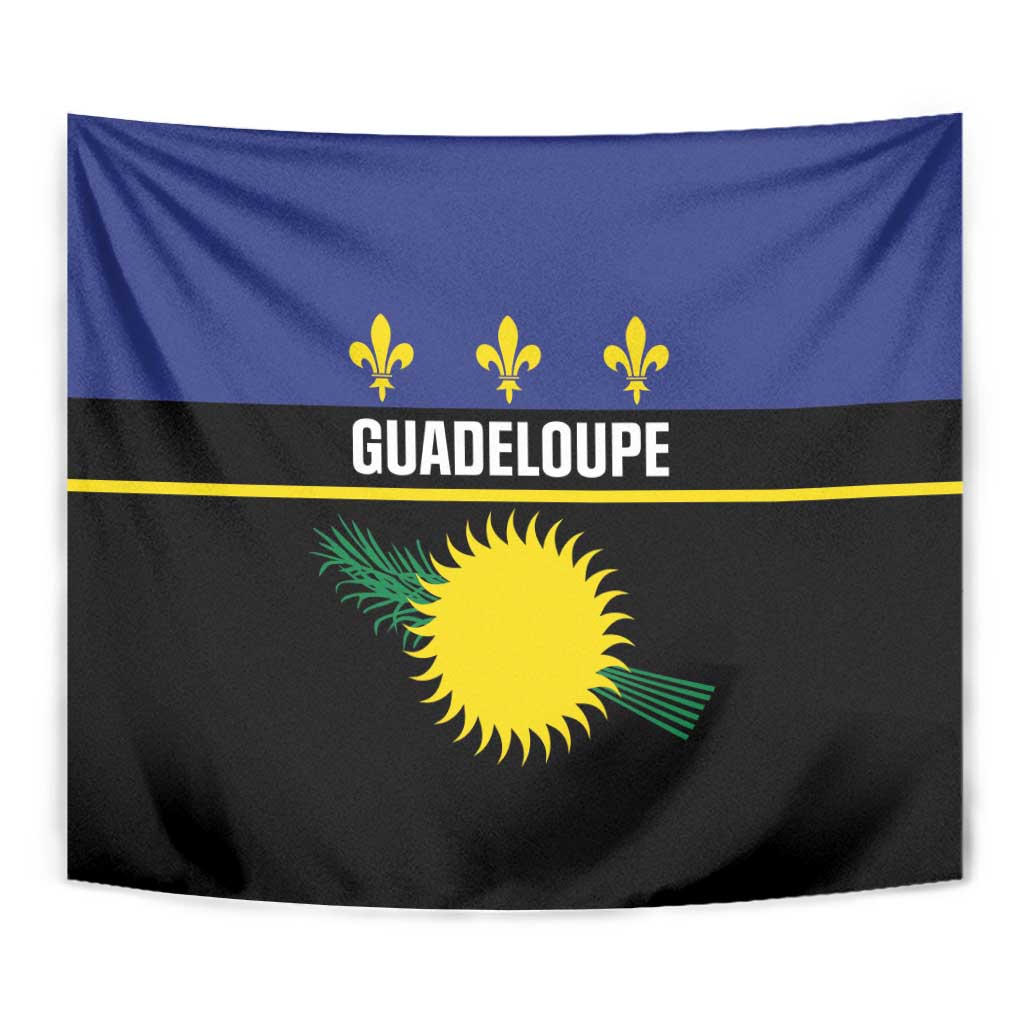 Guadeloupe Tapestry Rejyon Gwadloup Black Version