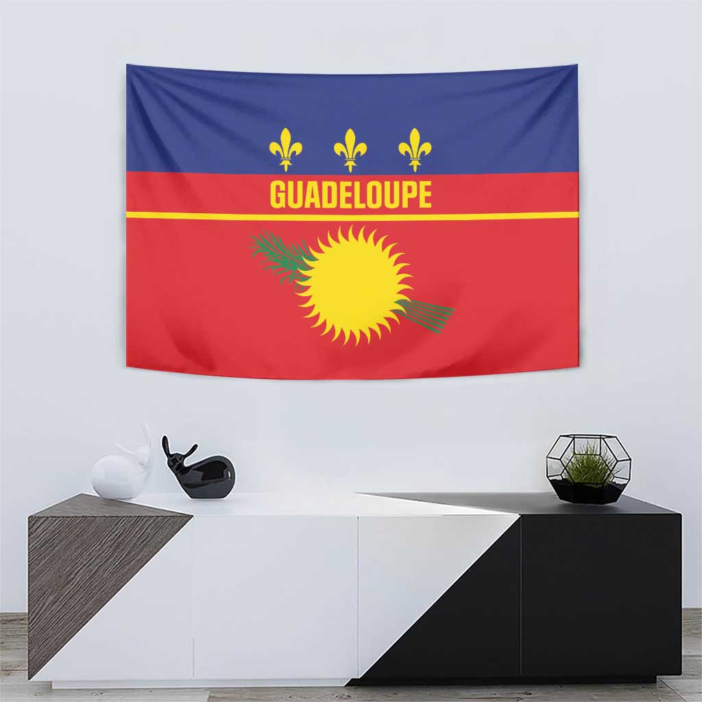 Guadeloupe Tapestry Rejyon Gwadloup Red Version