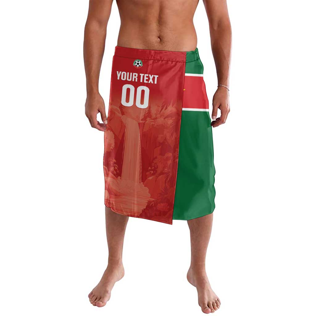 Custom Football Guadeloupe Red Lavalava Les Gwada Boy Go Champions