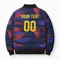 Custom Philippines 2026 Football Bomber Puffer Jacket Laban Pilipinas