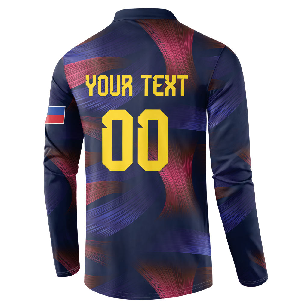 Custom Philippines 2026 Football Button Sweatshirt Laban Pilipinas
