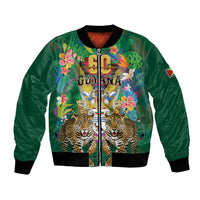 Personalized Guyana 60th Independence Day Bomber Jacket Diamond Jubilee