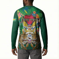 Personalized Guyana 60th Independence Day Button Sweatshirt Diamond Jubilee