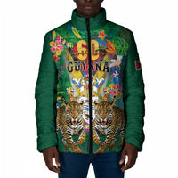 Personalized Guyana 60th Independence Day Padded Jacket Diamond Jubilee
