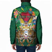 Personalized Guyana 60th Independence Day Padded Jacket Diamond Jubilee