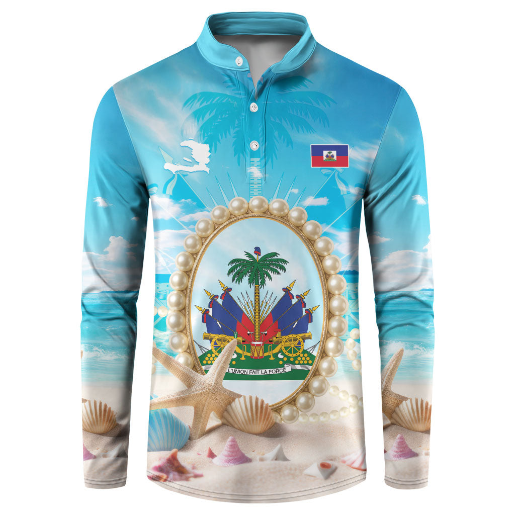Personalized Haiti The Pearl Of Antilles Button Sweatshirt Summer Aesthetic Vibe