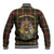 Canada Baseball Jacket Canadian Coat Of Arms Mix Maple Leaf Tartan - Wonder Print Shop