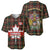 Canada Baseball Jersey Canadian Coat Of Arms Mix Maple Leaf Tartan - Wonder Print Shop