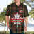 Canada Hawaiian Shirt Canadian Coat Of Arms Mix Maple Leaf Tartan - Wonder Print Shop