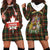 Canada Hoodie Dress Canadian Coat Of Arms Mix Maple Leaf Tartan - Wonder Print Shop