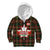 Canada Kid Hoodie Canadian Coat Of Arms Mix Maple Leaf Tartan - Wonder Print Shop